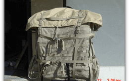 Military bag sewn at Christian Workshop, where Berry Amendment compliance is documented per order.