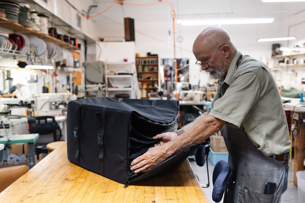 Custom bag built by Christian Workshop from a customer RFQ package.